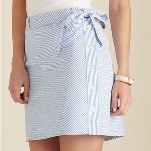 Vineyard vines Striped seersucker Blue Button-Down Skirt